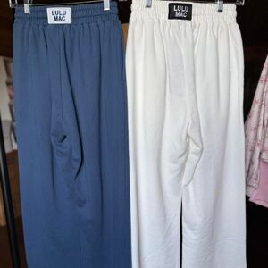 White lulu mac sweatpants nwt